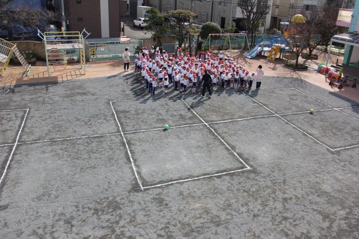 月組さん　ドッジボール大会